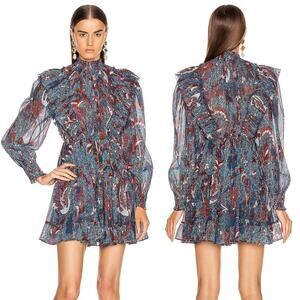 Ulla Johnson Vienne Birds of Paradise Mini Dress